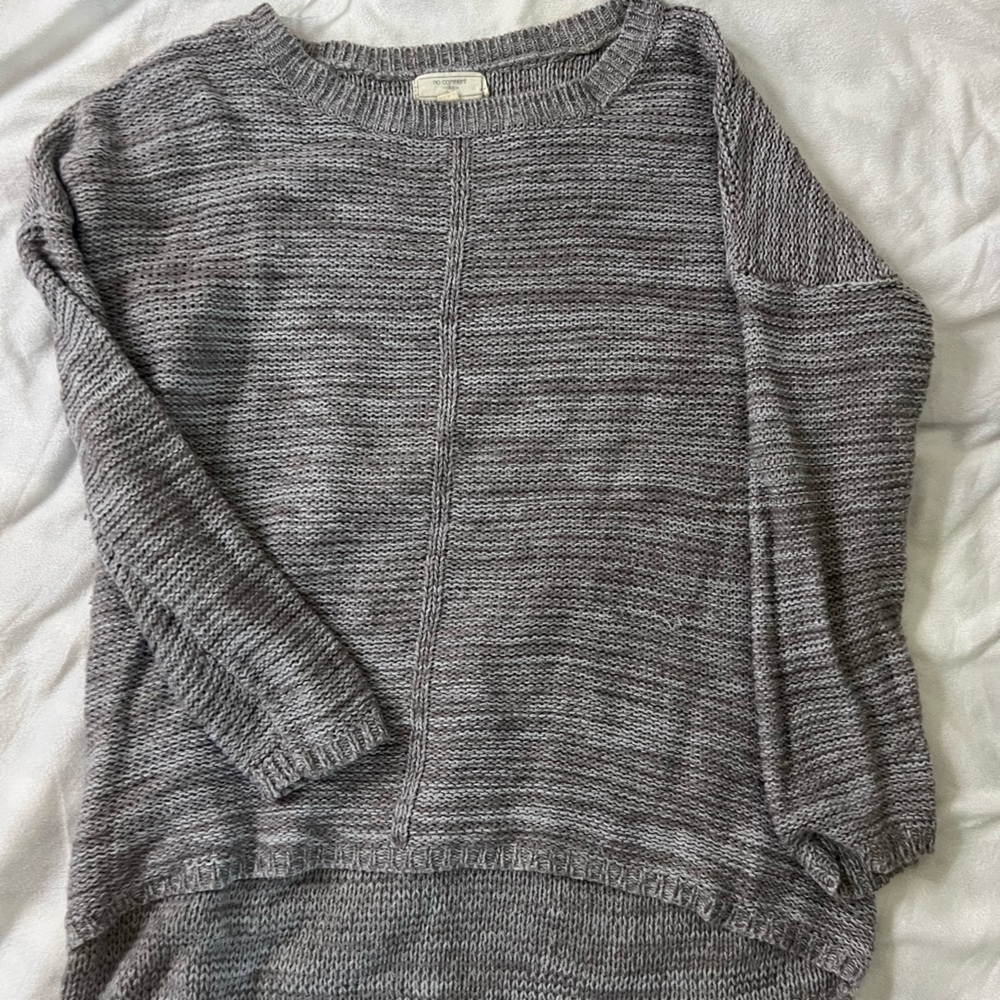 No comment 2 XL knitted tunic, long sleeve sweater 0312